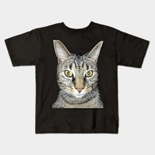 Closeup Tabby Kids T-Shirt